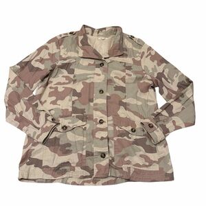 Maurices Camo Utility Jacket Lightweight Women’s XL Camouflage Spring Outdoor